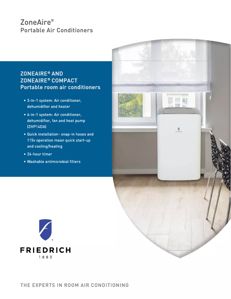 Página 1 del manual Manual de usuario Friedrich ZoneAire ZHP14DA