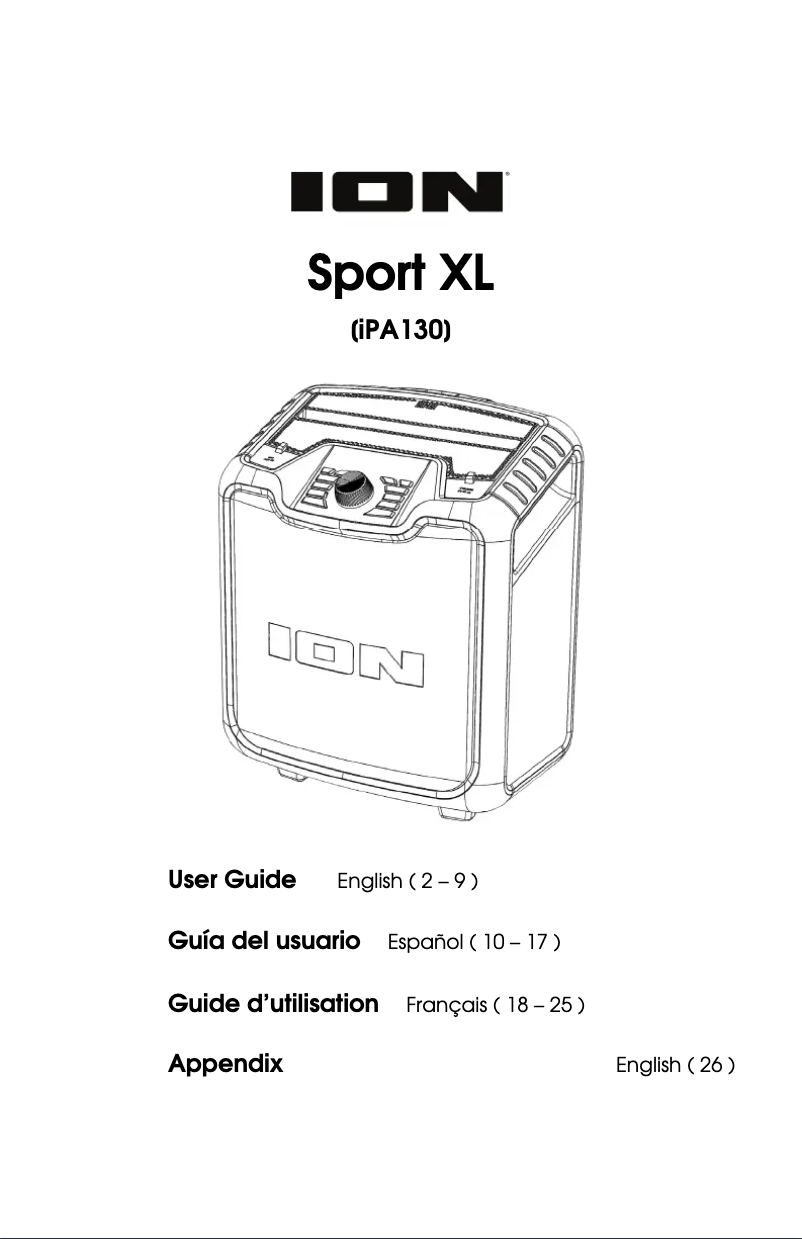 Página 1 del manual Manual de usuario ION Sport XL