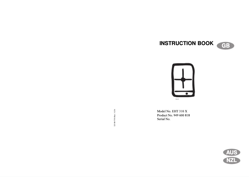 Página nº 1 - Manual de usuario Electrolux EHT 310 X