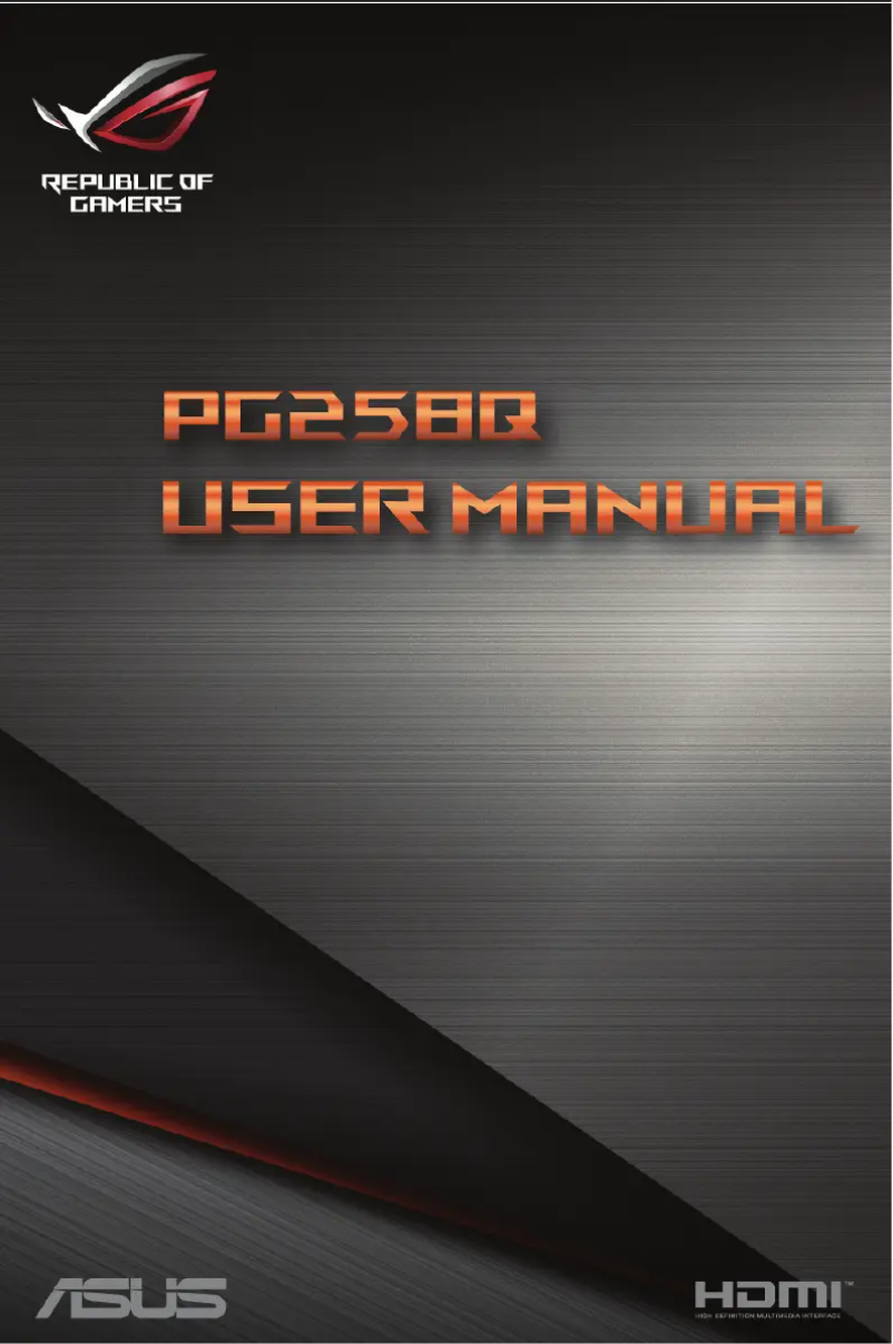 Página 1 del manual Manual de usuario Asus PG258Q