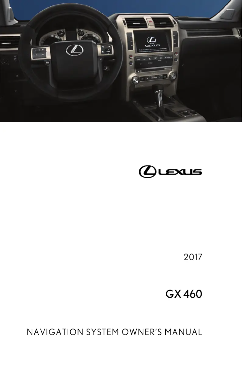 Imagen de la primera página del manual del dispositivo GX 460 (2017)