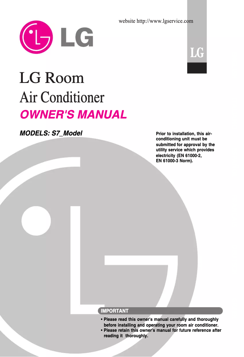 Página 1 del manual Manual de usuario LG AI13R