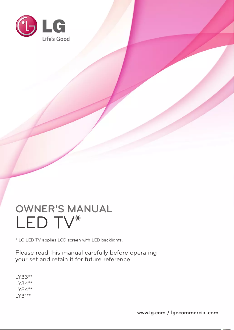 Imagen de la primera página del manual del dispositivo 32LY310C