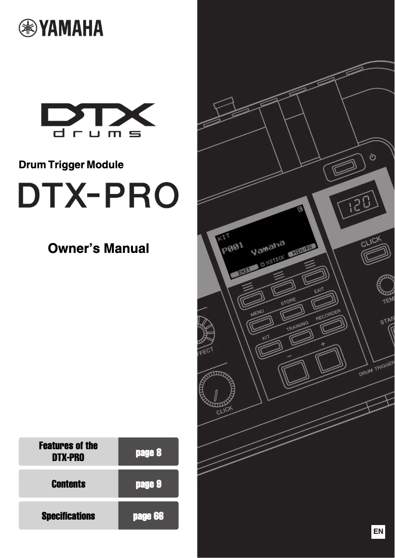 Página 1 del manual Manual de usuario Yamaha DTX6K2-X