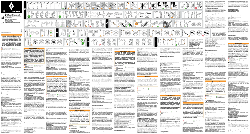 Imagen de la primera página del manual del dispositivo Swift Ice Axe