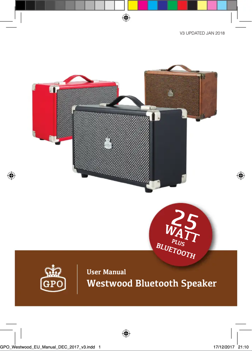 Página 1 del manual Manual de usuario GPO Westwood
