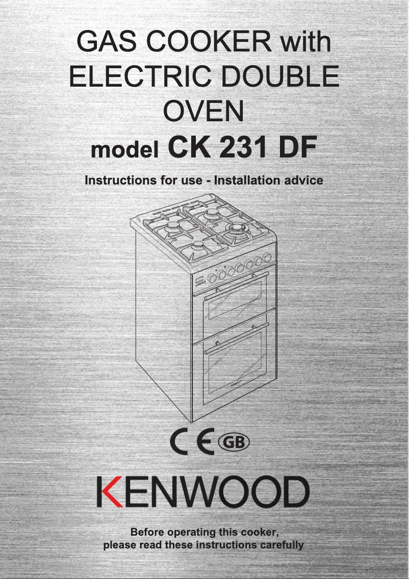 Página 1 del manual Manual de usuario Kenwood CK 231 DF