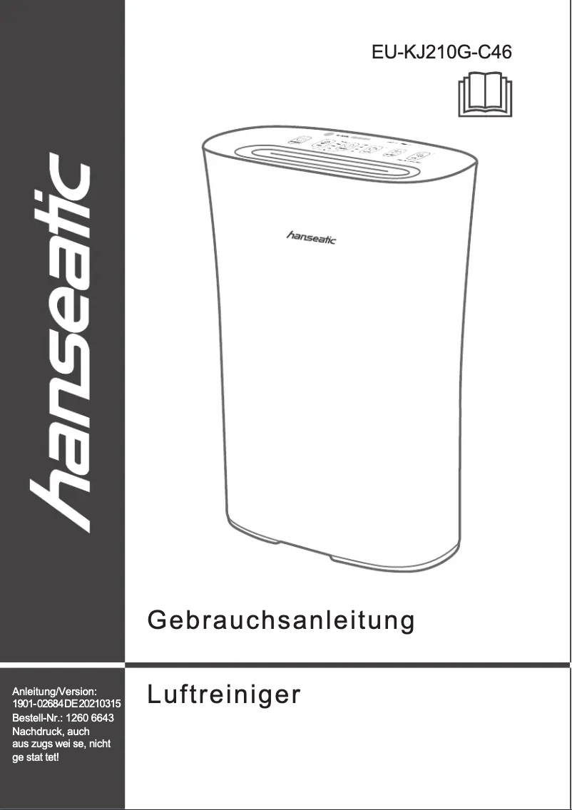 Imagen de la primera página del manual del dispositivo EU-KJ210G-C46