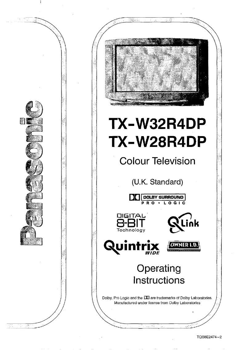 Imagen de la primera página del manual del dispositivo TX-W32R4DP