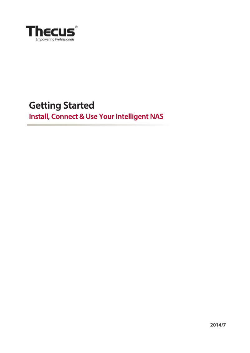 Página 1 del manual Manual de usuario Thecus N2310