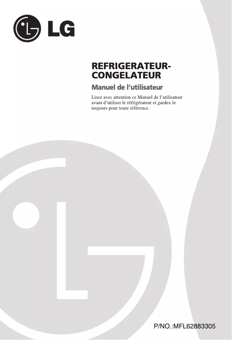 Imagen de la primera página del manual del dispositivo GR-B409BLC