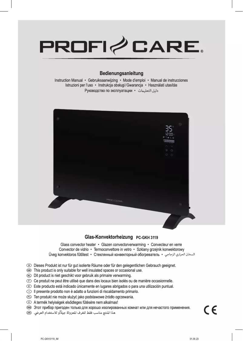 Página 1 del manual Manual de usuario ProfiCare PC-GKH 3119