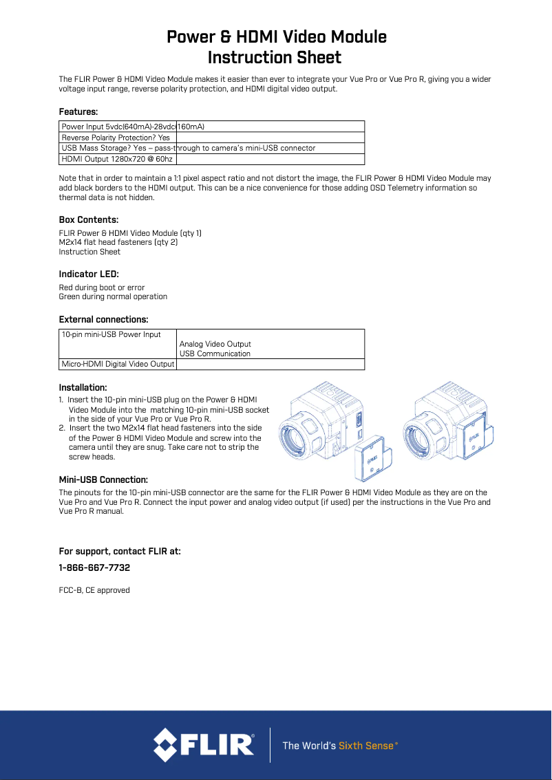 Página nº 1 - Instrucciones / montaje FLIR Vue Pro R