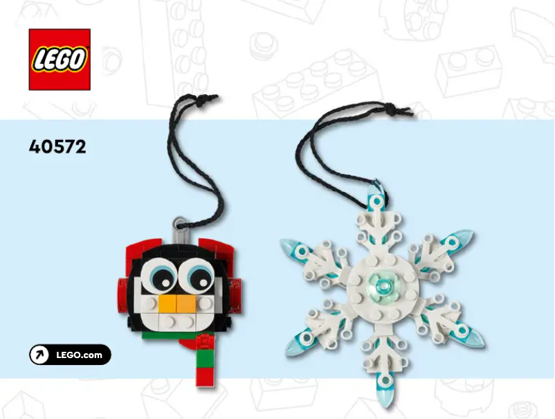 Página 1 del manual Manual de usuario Lego Penguin & Snowflake 40572