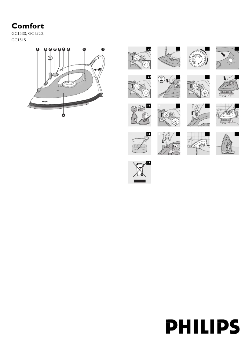 Imagen de la primera página del manual del dispositivo Comfort GC1515