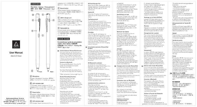 Imagen de la primera página del manual del dispositivo AI-Vocal