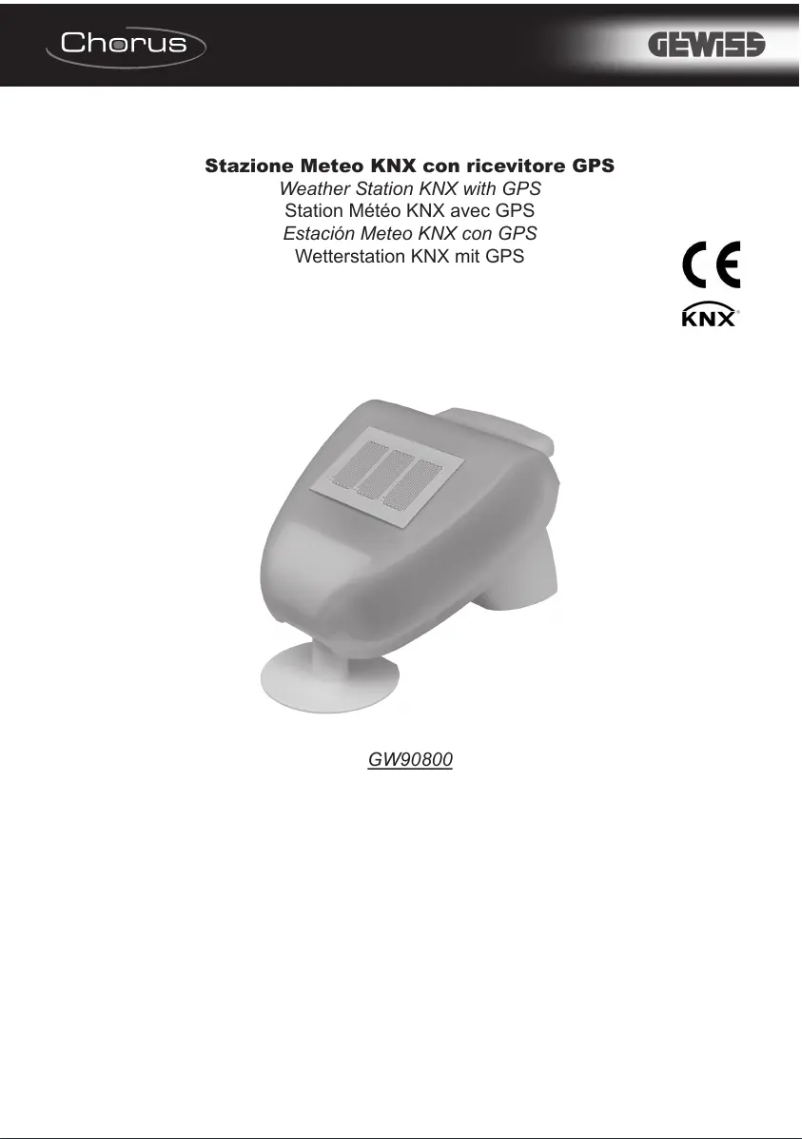 Imagen de la primera página del manual del dispositivo GW90800