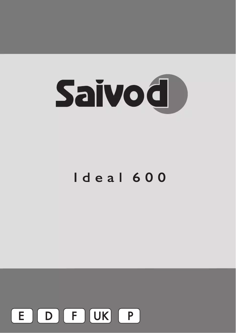 Imagen de la primera página del manual del dispositivo Ideal 600