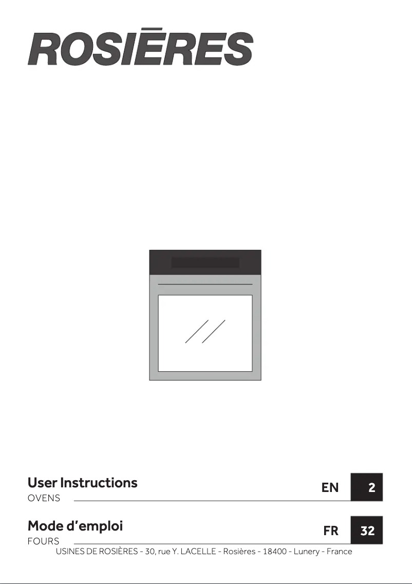 Página nº 1 - Manual de usuario Rosieres RFC32979NWF