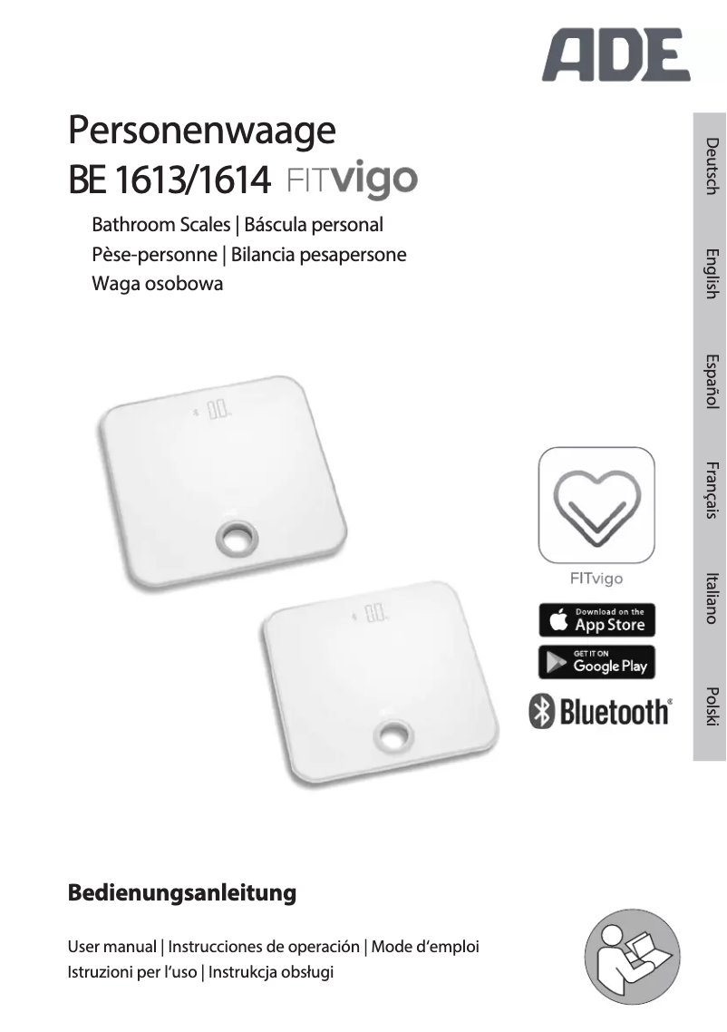 Imagen de la primera página del manual del dispositivo FITvigo BE 1614
