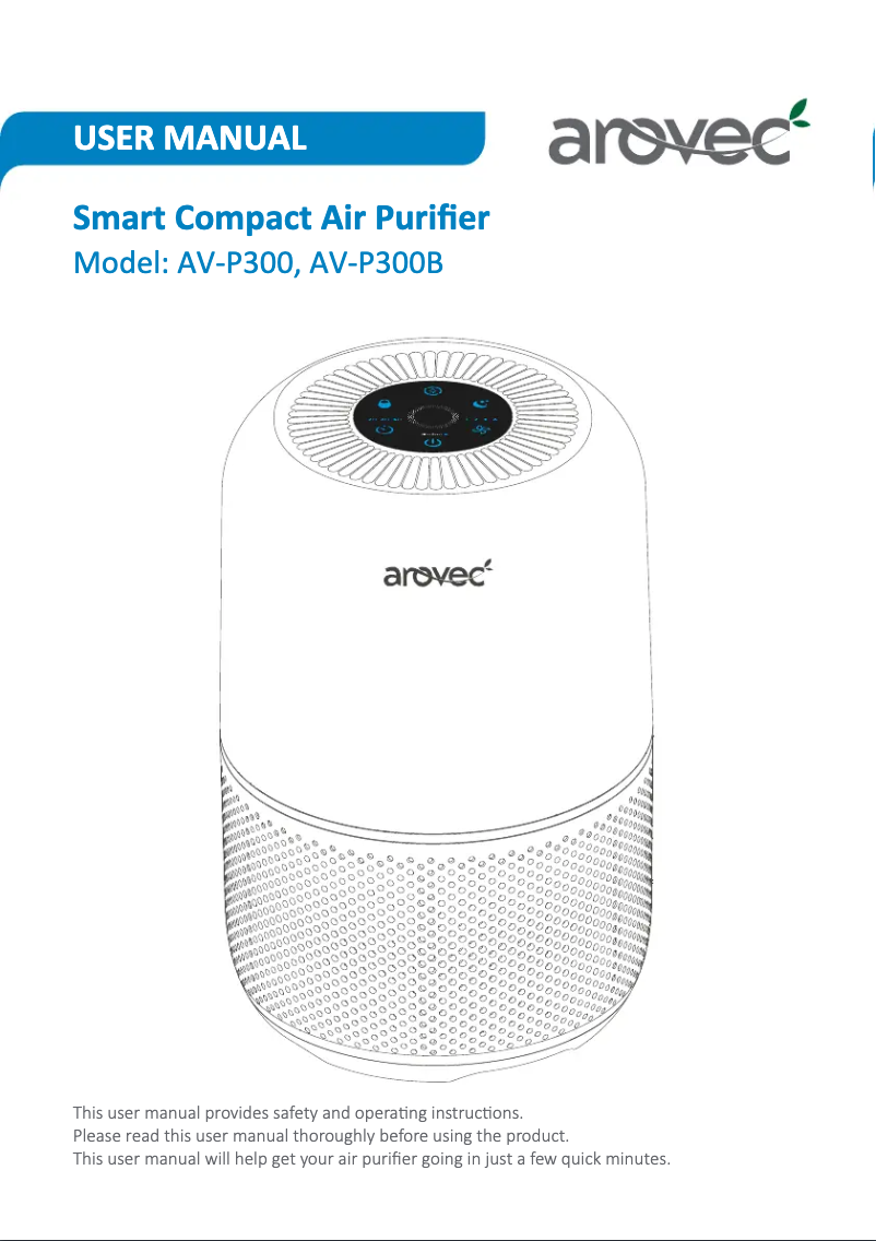 Página 1 del manual Manual de usuario Arovec AV-P300