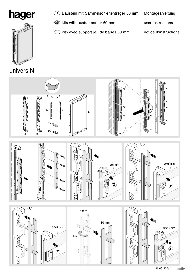 Página 1 del manual Manual de usuario Hager UE32E0A