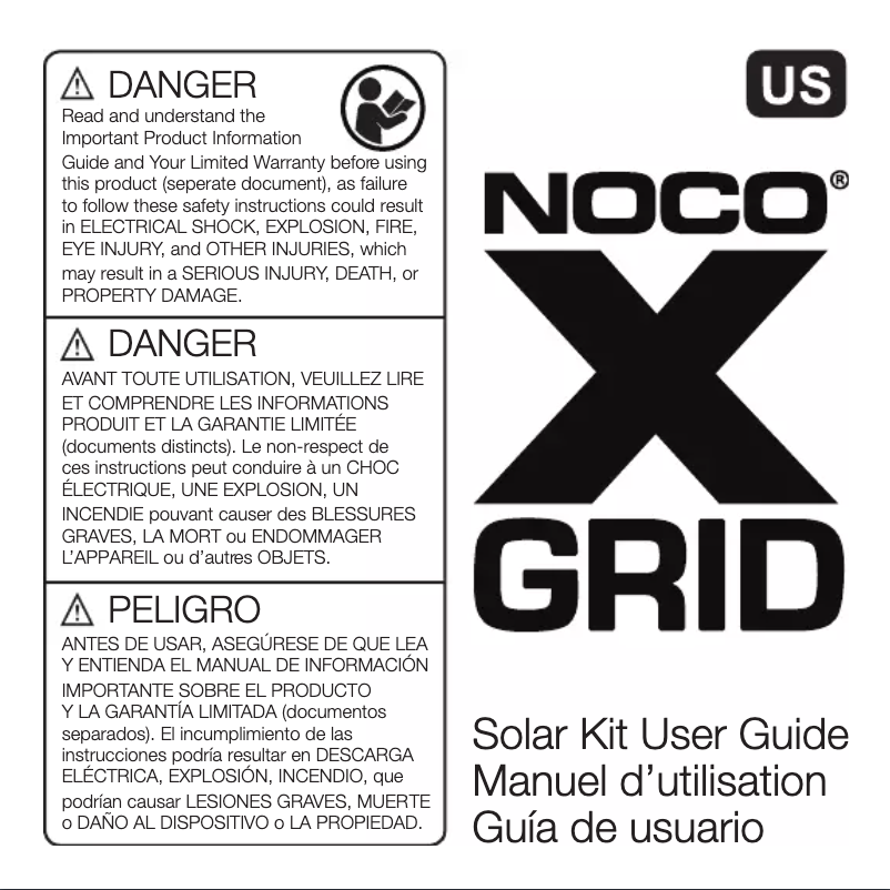 Página 1 del manual Manual de usuario NOCO XGrid XGS9USB