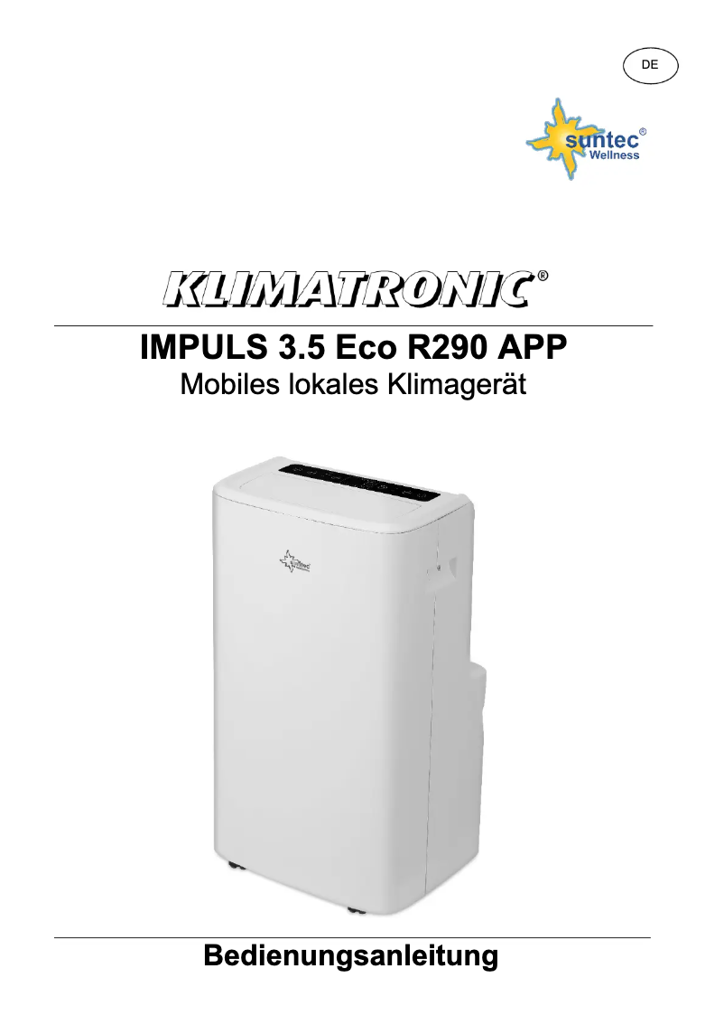 Página 1 del manual Manual de usuario Suntec Impuls 3.5 Eco R290 App