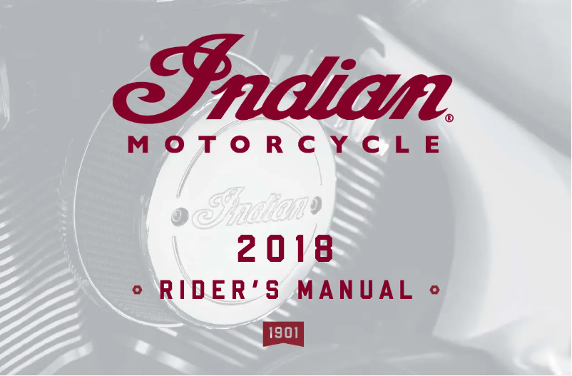 Página 1 del manual Manual de usuario Indian Chief Vintage (2018)