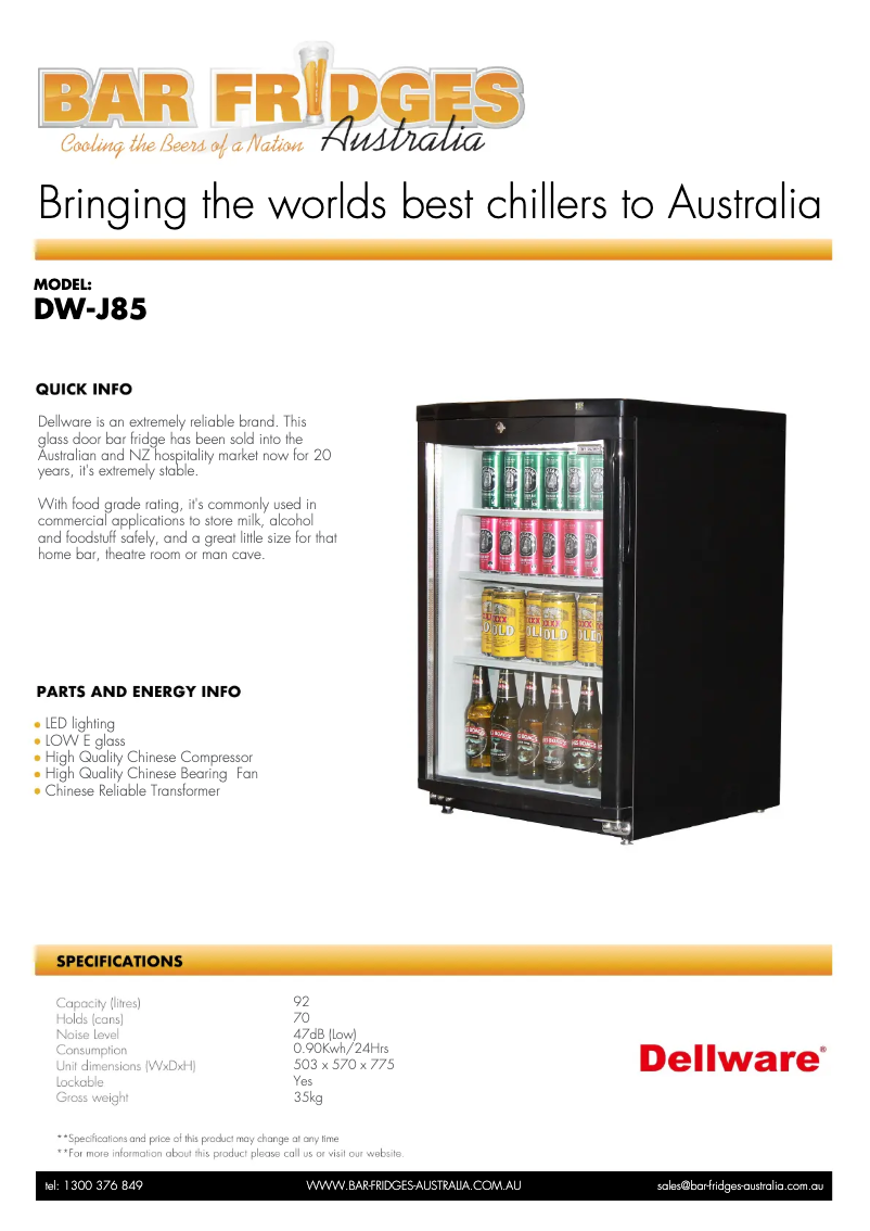 Imagen de la primera página del manual del dispositivo DW-J85