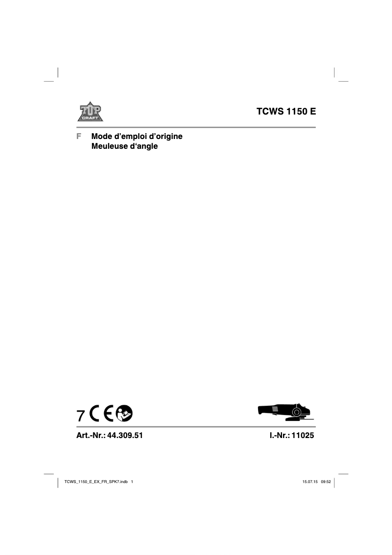 Imagen de la primera página del manual del dispositivo TCWS 1150 E