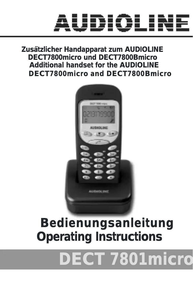 Imagen de la primera página del manual del dispositivo DECT 7801micro