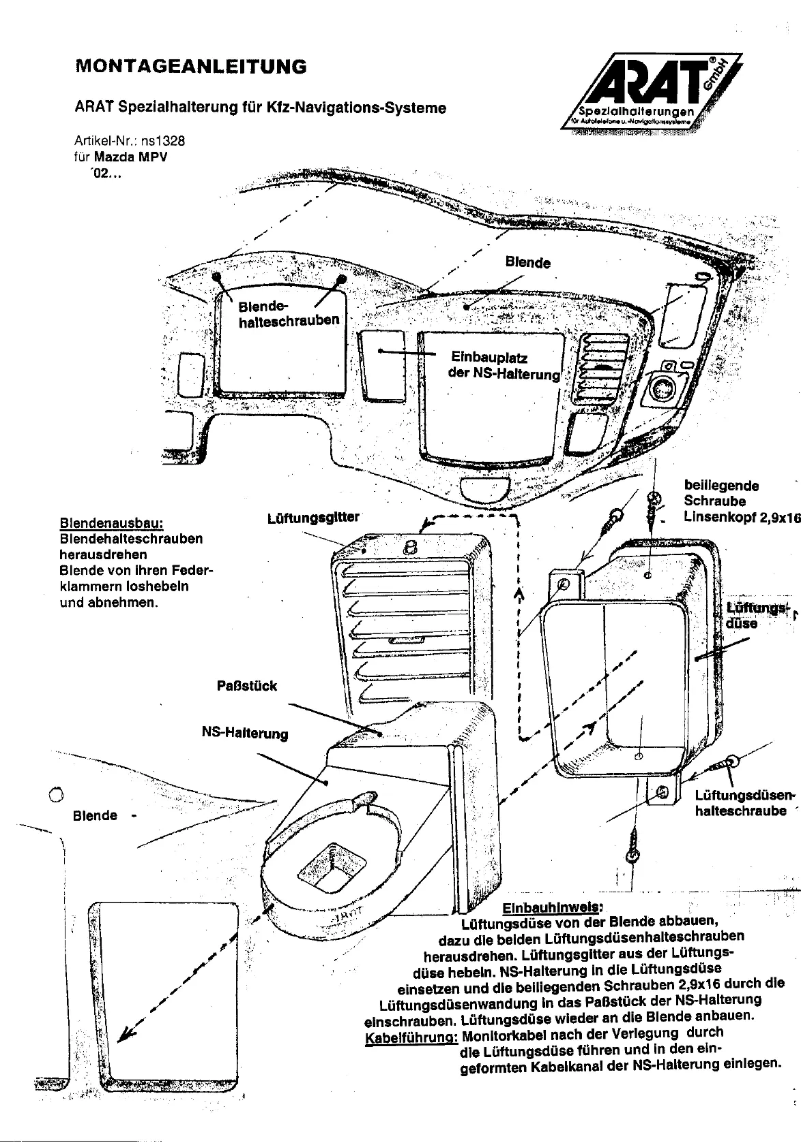 Imagen de la primera página del manual del dispositivo NS1328