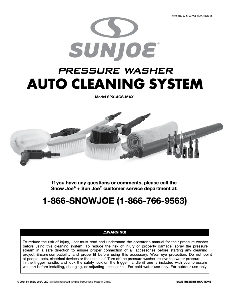 Imagen de la primera página del manual del dispositivo SPX-ACS-MAX