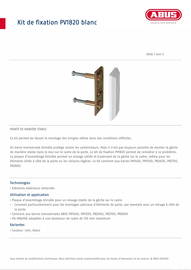Imagen de la primera página del manual del dispositivo PV1820