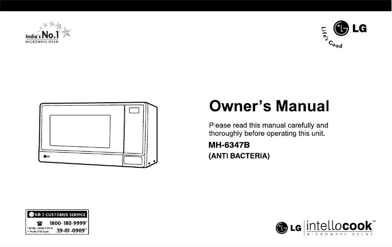 Página 1 del manual Manual de usuario LG MH-6347B