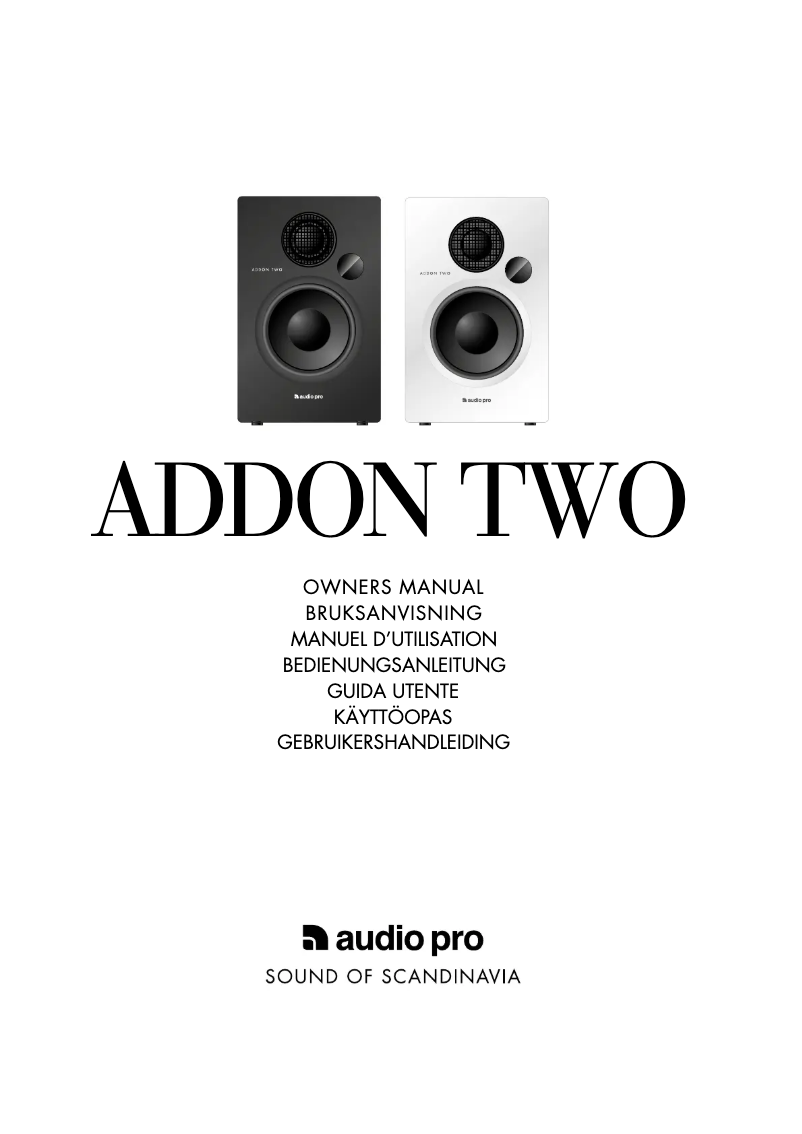 Página 1 del manual Manual de usuario Audio Pro Addon TWO