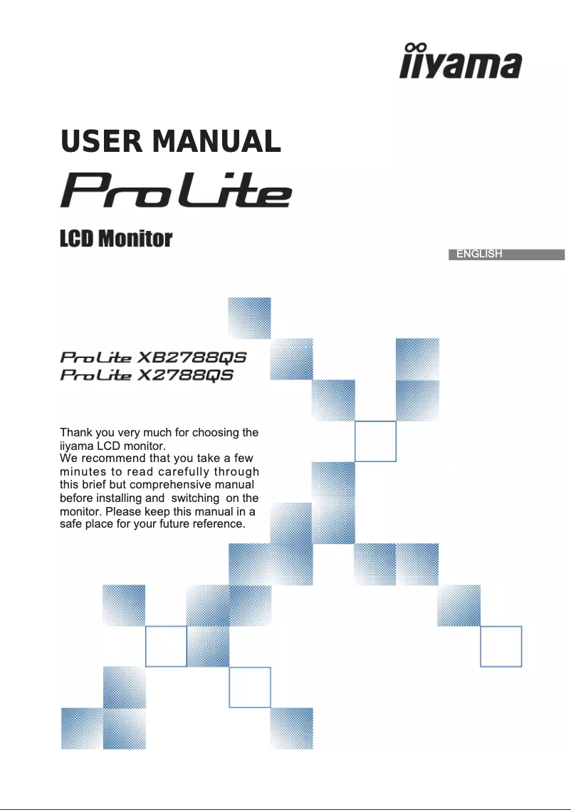 Imagen de la primera página del manual del dispositivo ProLite X2788QS-B1