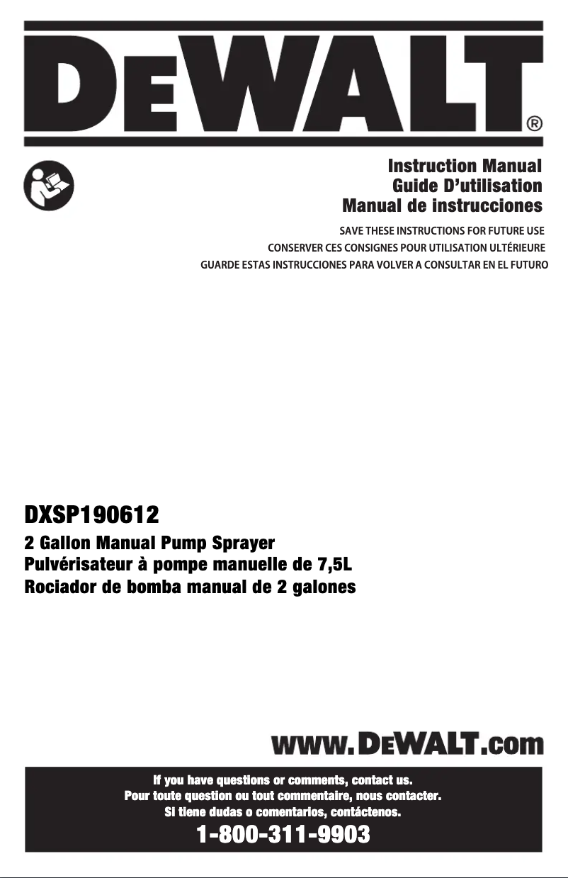 Imagen de la primera página del manual del dispositivo DXSP190612