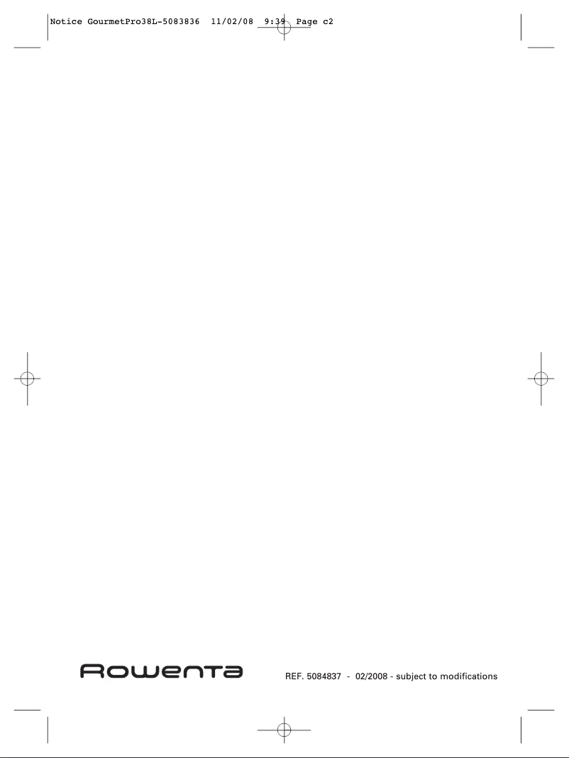 Página 1 del manual Manual de usuario Rowenta OR9030