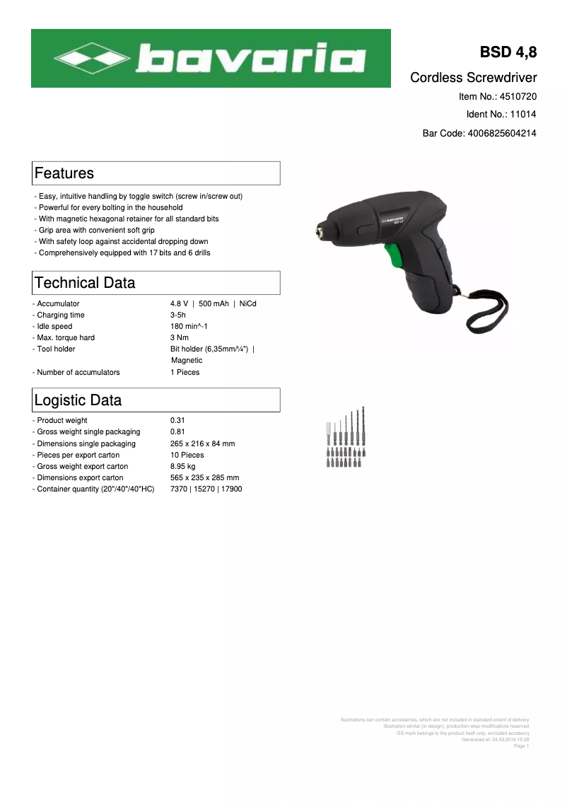 Página nº 1 - Ficha técnica Bavaria BSD 48