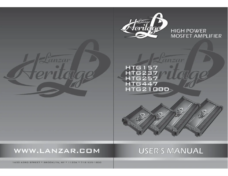 Página 1 del manual Manual de usuario Lanzar HTG237