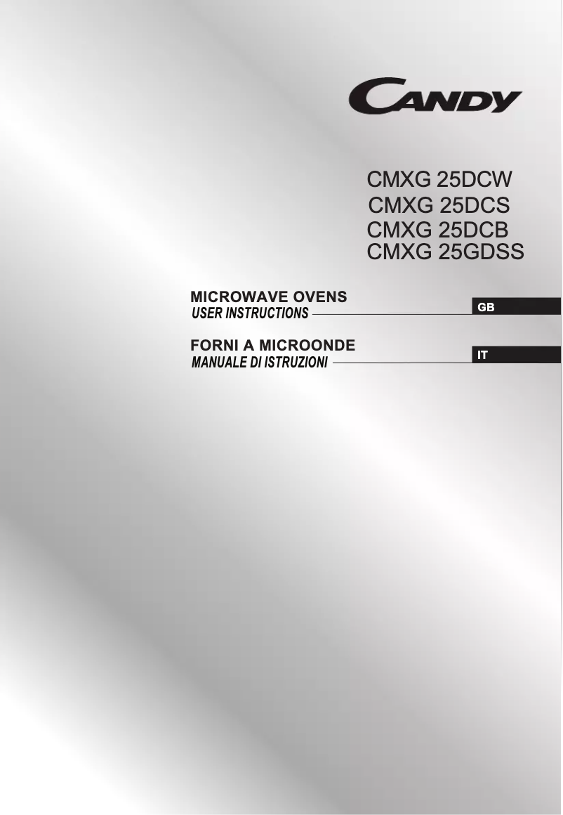 Imagen de la primera página del manual del dispositivo CMXG25GDSS-UK