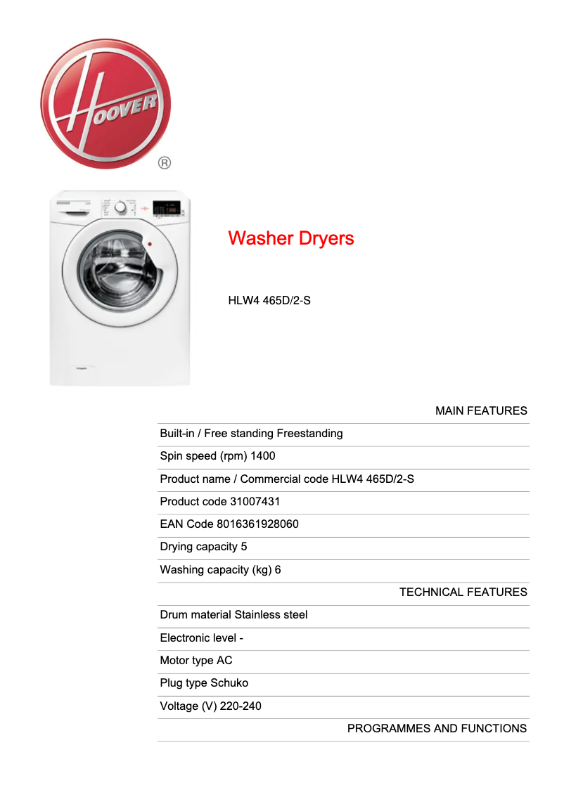 Imagen de la primera página del manual del dispositivo HLW4 465D/2-S