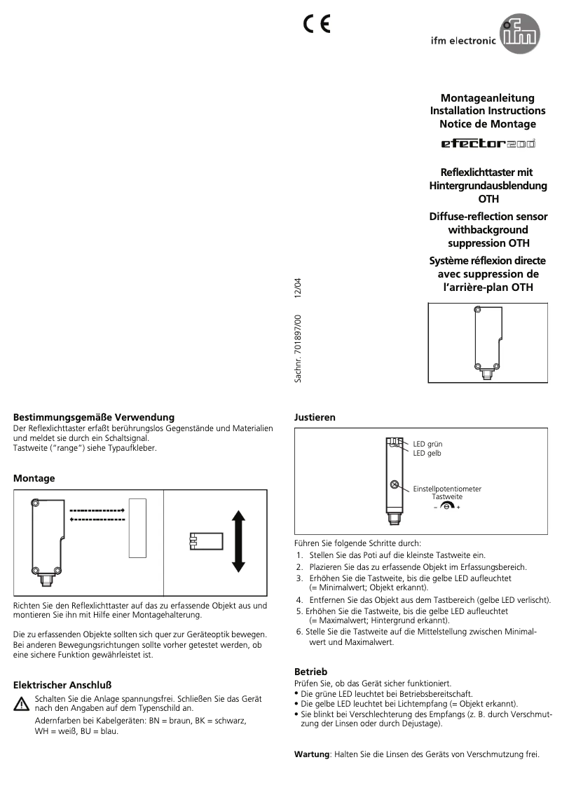 Página 1 del manual Manual de usuario IFM OT5213
