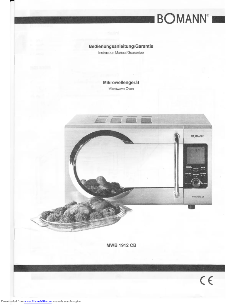 Imagen de la primera página del manual del dispositivo MWB 1912 CB