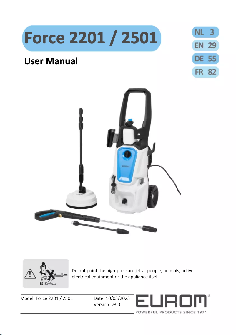 Página nº 1 - Manual de usuario Eurom Force 2201 Plus