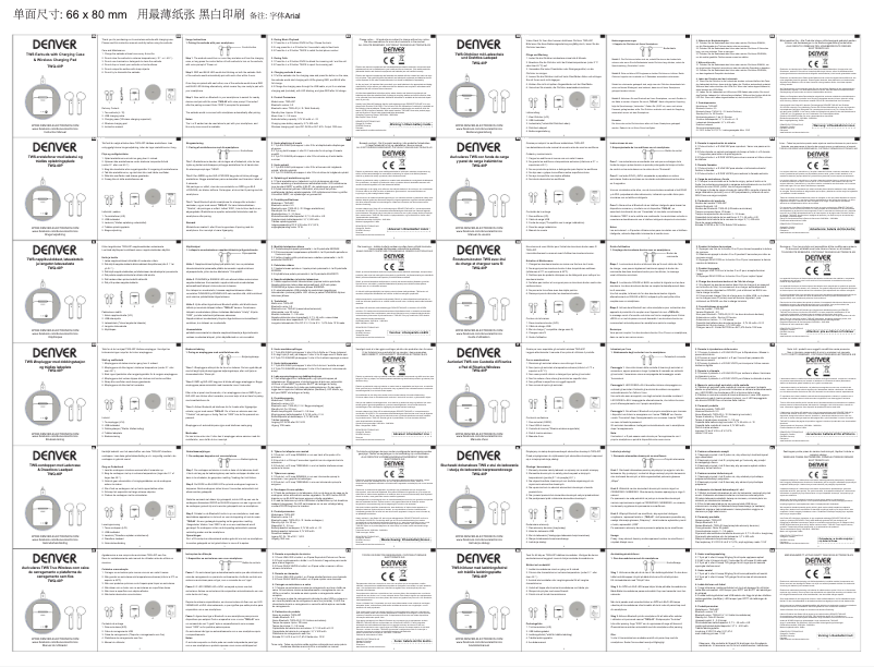Imagen de la primera página del manual del dispositivo TWQ-40P