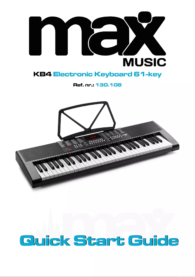 Página 1 del manual Guía de inicio rápido MAX KB4