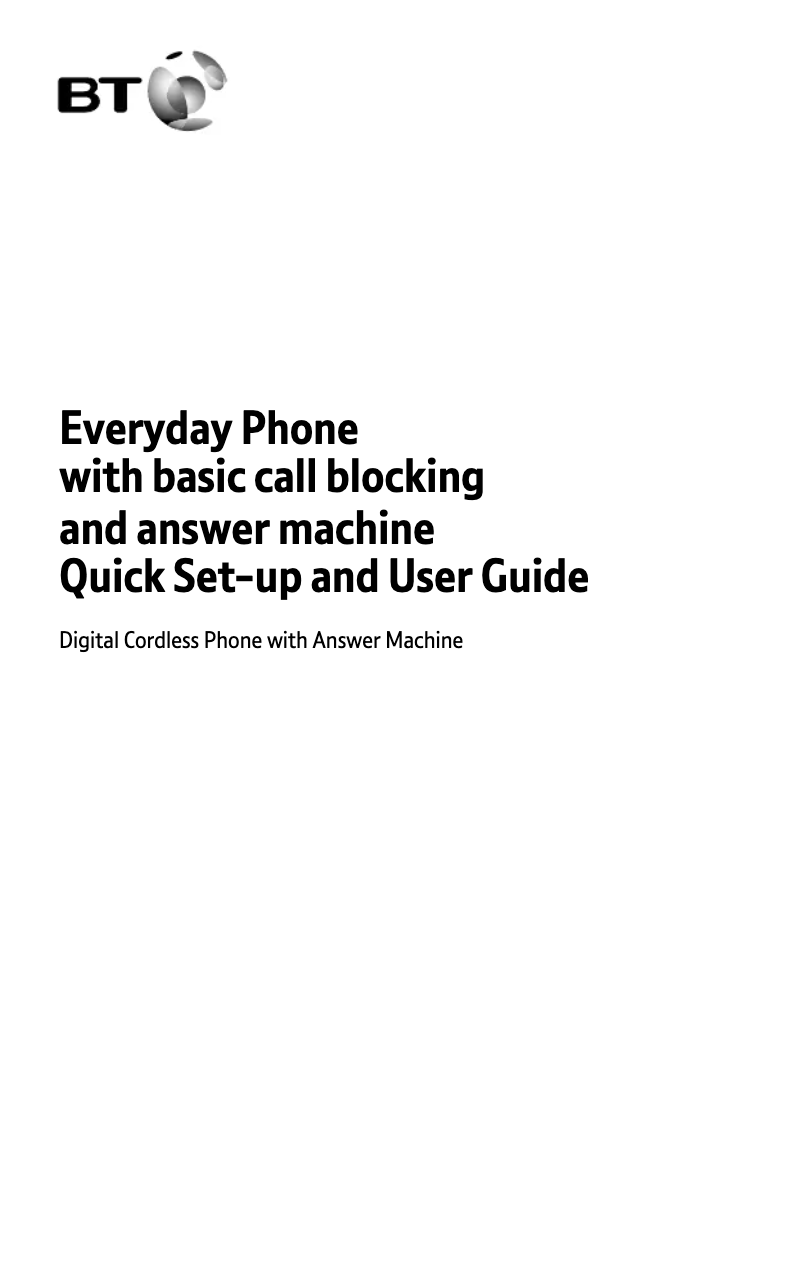 Página 1 del manual Manual de usuario British Telecom Everyday Phone D93BWS00